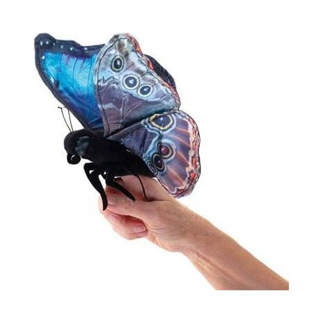 Folkmanis Finger Puppet - Butterfly, Blue Morpho Finger Puppet Folkmanis