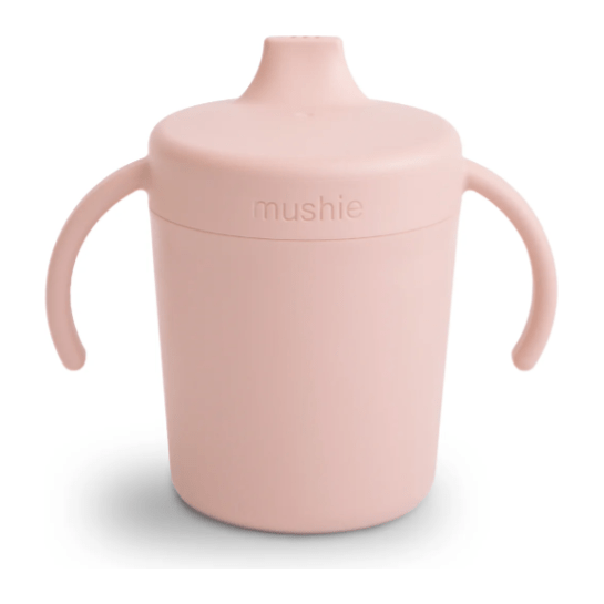 Mushie Trainer Sippy Cup Mealtime Mushie Blush  