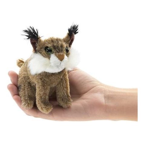 Folkmanis Finger Puppet - Mini Bobcat Finger Puppet Folkmanis