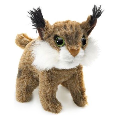 Folkmanis Finger Puppet - Mini Bobcat Finger Puppet Folkmanis