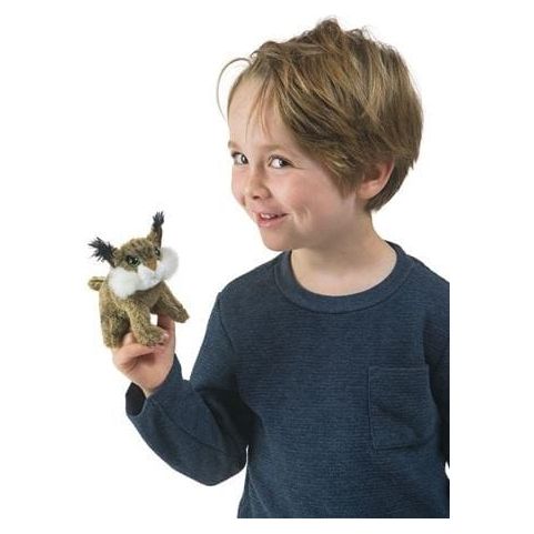 Folkmanis Finger Puppet - Mini Bobcat Finger Puppet Folkmanis