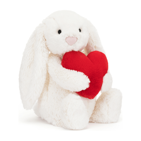 Jellycat Bashful Red Love Heart Bunny - Medium Bunnies Jellycat