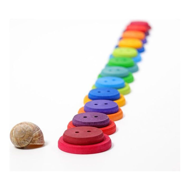 Grimm's Large Wooden Buttons Puzzle and Educational Grimm's