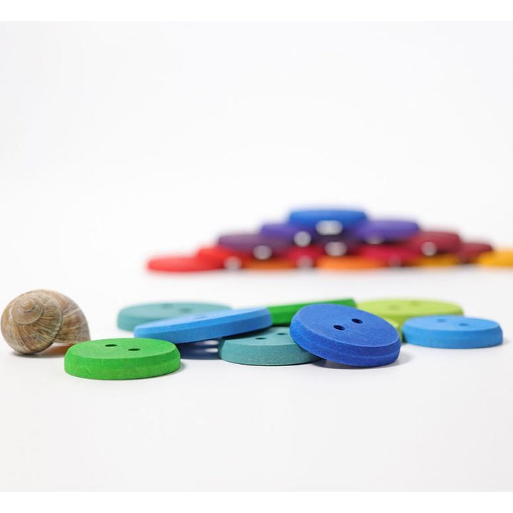 Grimm's Large Wooden Buttons Puzzle and Educational Grimm's