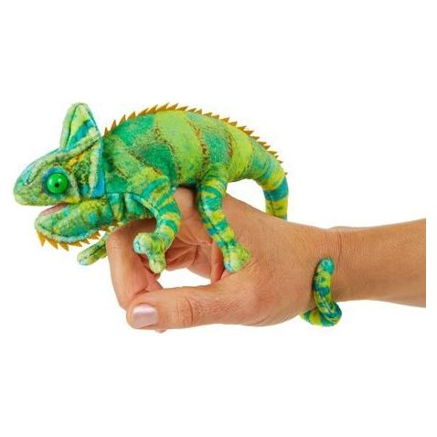 Folkmanis Finger Puppet - Mini Chameleon Finger Puppet Folkmanis