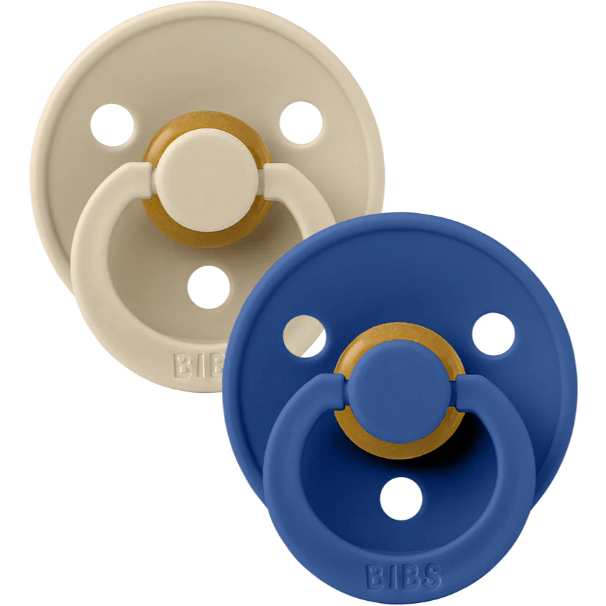 BIBS USA Colour Pacifier 2 Pack- Vanilla/Cornflower Pacifiers and Teething BIBS USA Size 1
