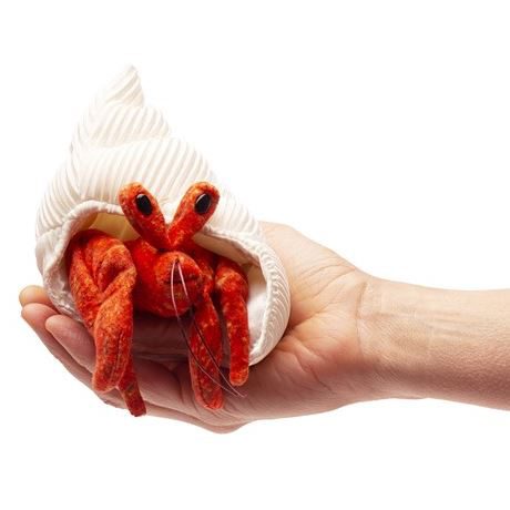 Folkmanis Finger Puppet - Hermit Crab Finger Puppet Folkmanis