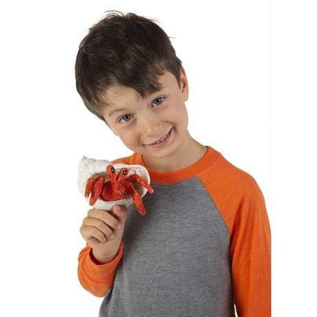 Folkmanis Finger Puppet - Hermit Crab Finger Puppet Folkmanis