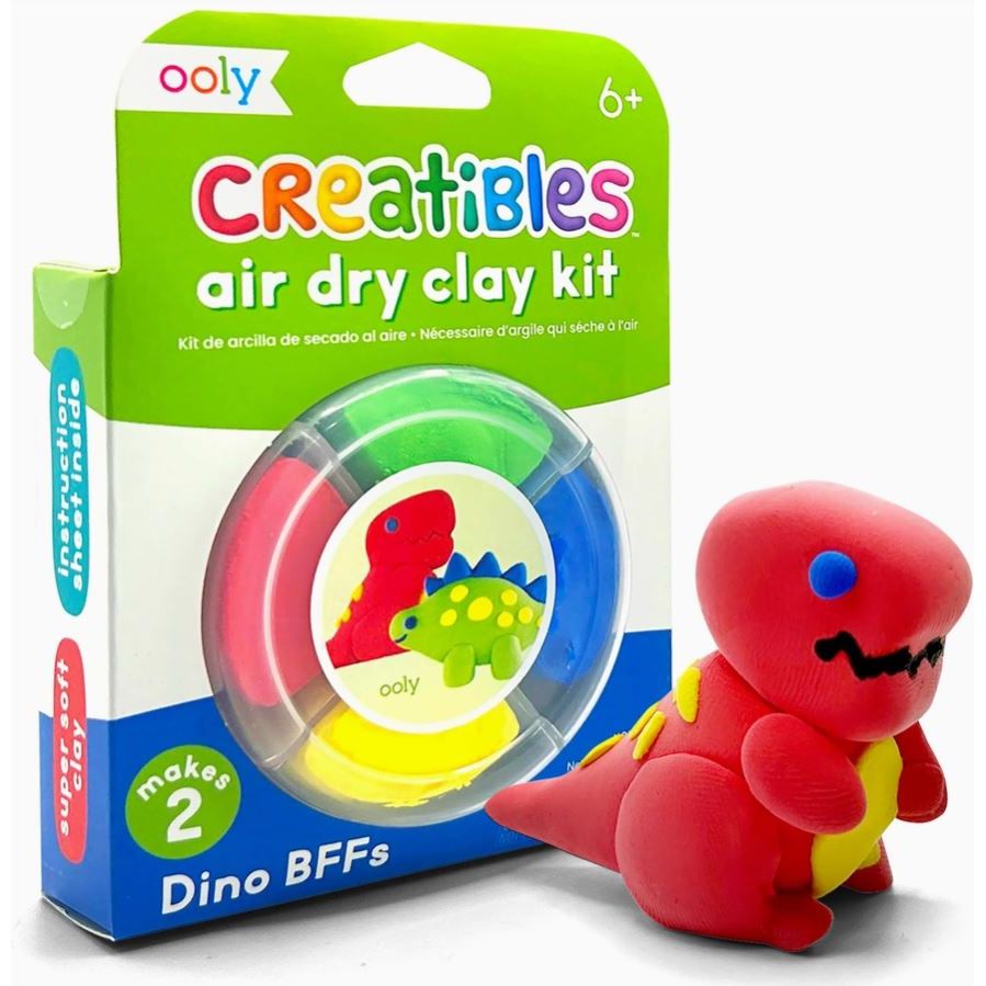 Ooly Creatibles DIY Air Dry Clay Kit – Dino BFFs Creative