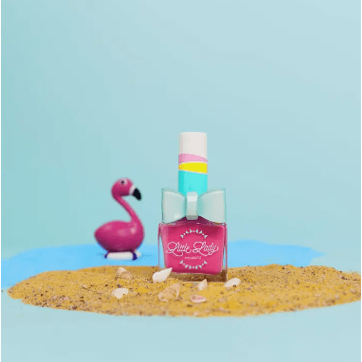 Little Lady Products- Oh Oh Flamingo Nail Polish Natural Toiletries Little Lady Products