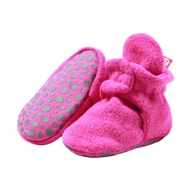 Zutano Cozie Fleece Baby Bootie Footwear Zutano Fuchsia 12 Months 
