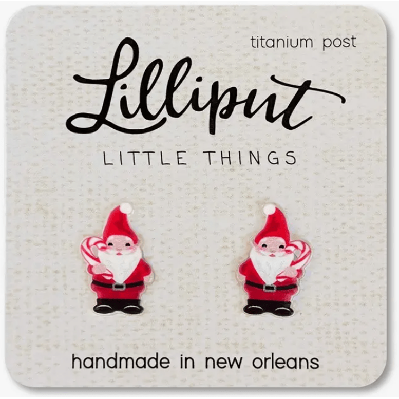 Lilliput Little Things Santa Gnome Earrings Apparel Accessories Lilliput Little Things