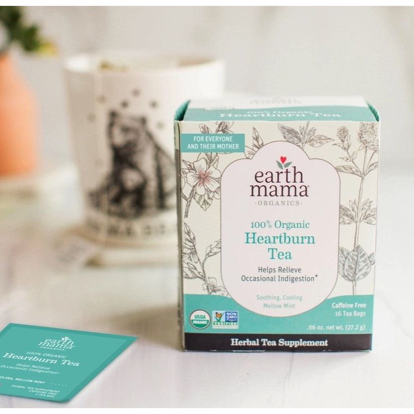 Earth Mama Organics Heartburn Tea Supplements & Remedies Earth Mama Organics   