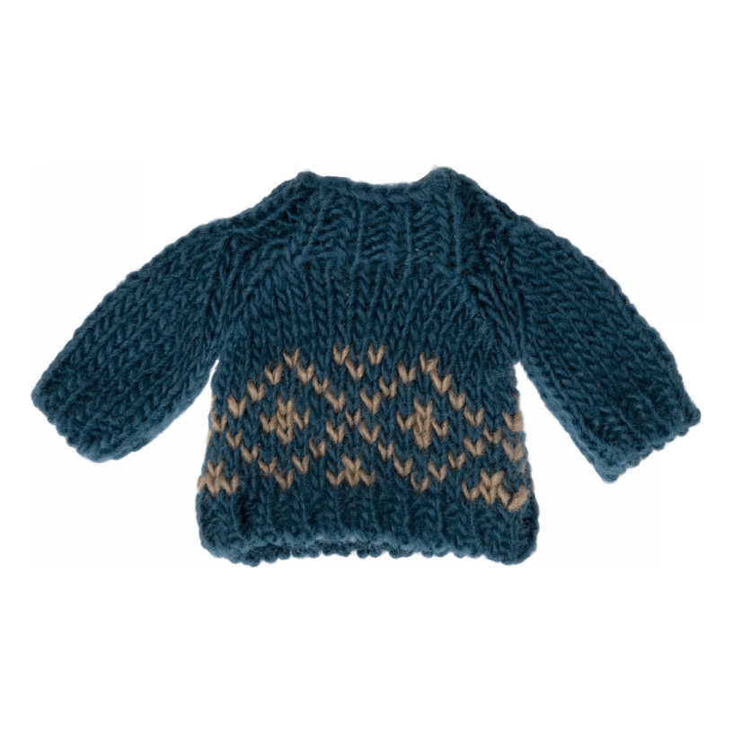 Maileg Knitted Sweater, Dad Mouse Dolls Maileg