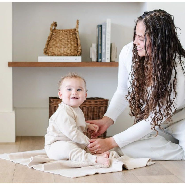Saranoni Heirloom Cotton Knit Receiving Blankets Swaddles & Blankets Saranoni