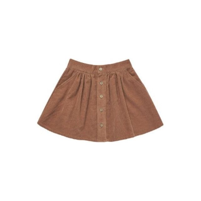 Rylee + Cru Button Front Mini Skirt - Spice Tops & Bottoms Rylee + Cru   