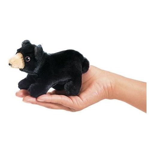 Folkmanis Finger Puppet - Mini Bear, Black Finger Puppet Folkmanis   