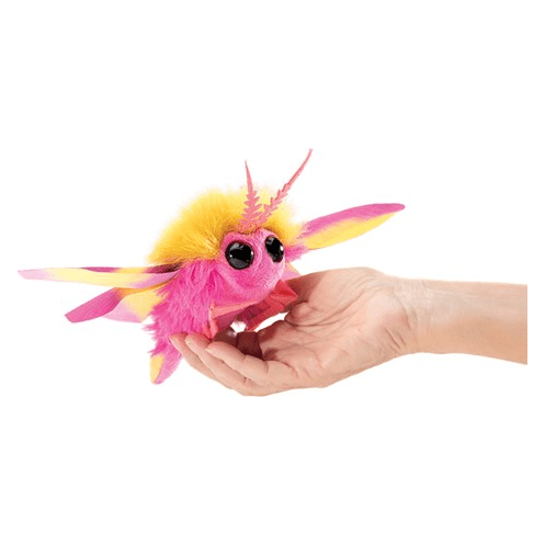 Folkmanis Finger Puppet - Mini Moth, Rosy Maple Finger Puppet Folkmanis