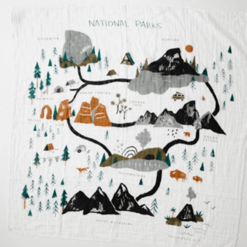 Clementine Kids National Parks Swaddle Swaddles & Blankets Clementine Kids
