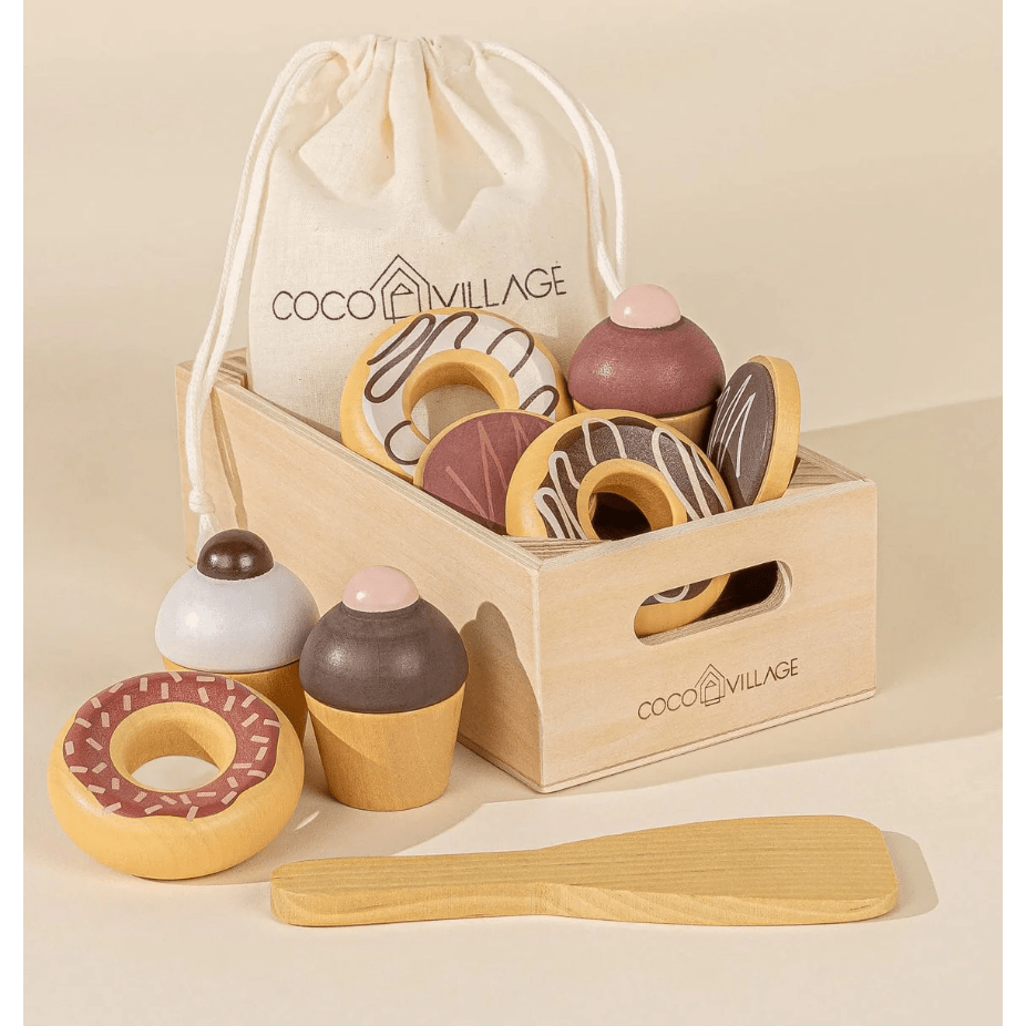 Coco Village Wooden Pastries Play Set The Natural Baby Company