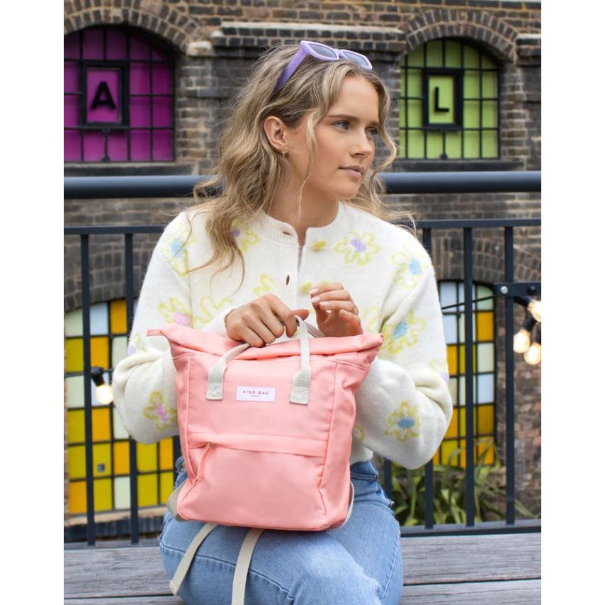 Kind Bag Mini Backpack - Peach Accessory Kind Bag London   