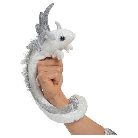 Folkmanis Finger Puppet - Dragon Wristlet, Pearl Finger Puppet Folkmanis