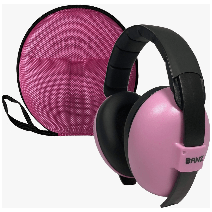 Banz Baby Earmuffs with Zeecase Accessory BANZ Carewear for Kids Petal Pink  