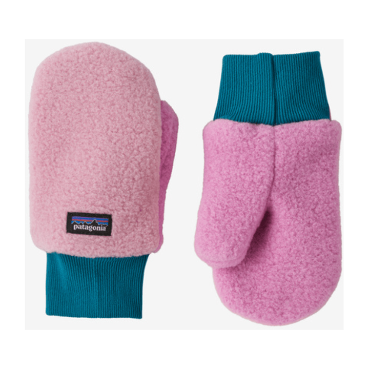Fall 2023 Patagonia Baby Pita Pocket Mittens Gloves & Mittens Patagonia Planet Pink 0-3 Months 