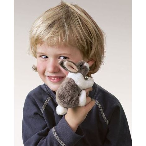 Folkmanis Finger Puppet - Mini Bunny Rabbit Finger Puppet Folkmanis
