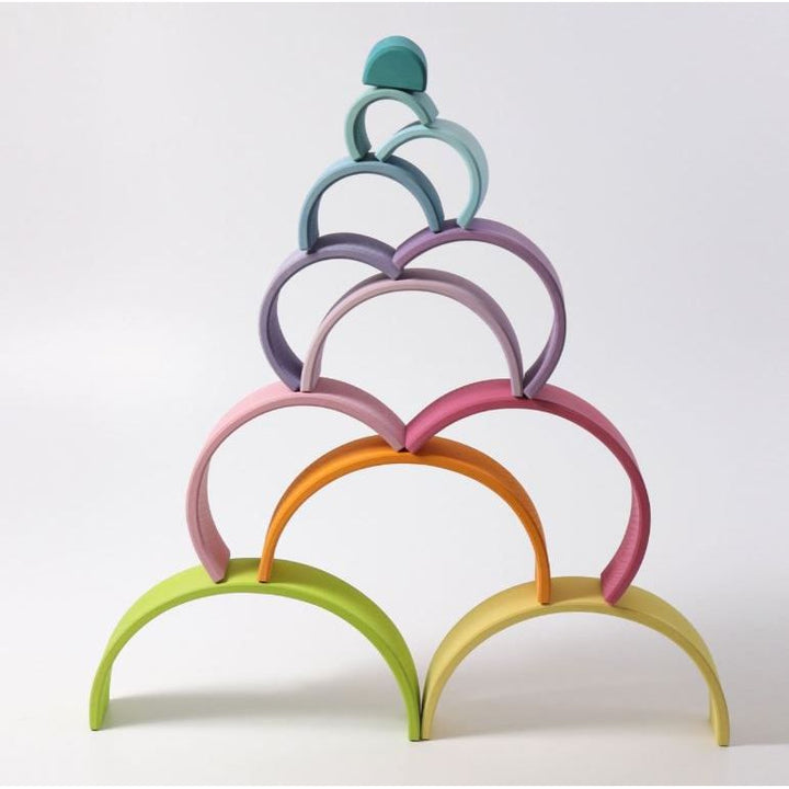 Grimm's Large Rainbow Pastel Rainbow Tunnels Grimm's