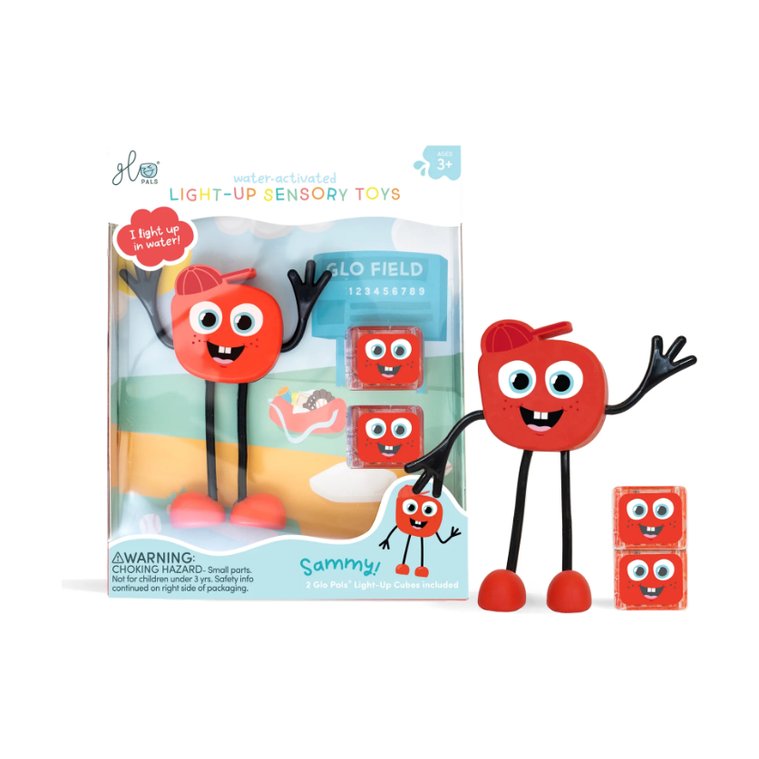 Glo Pals Characters - Red Sammy New Bath Time Glo Pals