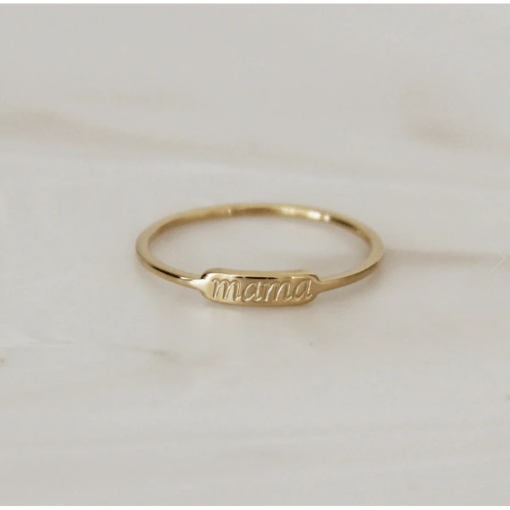 Maive Jewelry- Mama Ring, Gold Ring Maive Jewelry Size 6  