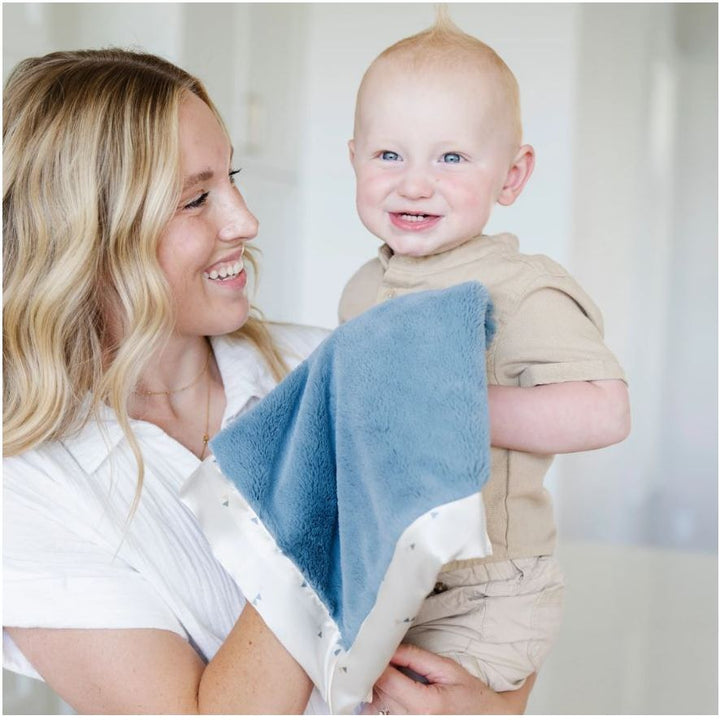 Saranoni Satin Border Mini Blankets Swaddles & Blankets Saranoni Sea Glass