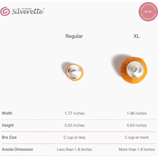 Silverette Nursing Cups Breastfeeding Silverette