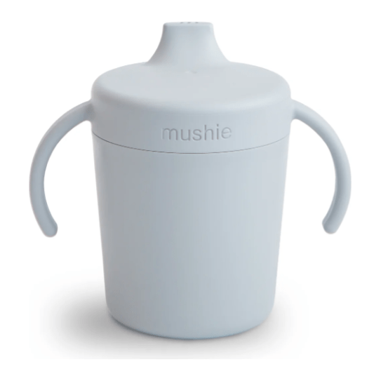 Mushie Trainer Sippy Cup Mealtime Mushie Cloud  