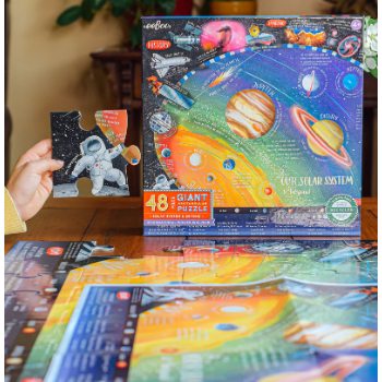 eeBoo Solar System & Beyond 48 Pc Giant Puzzle Puzzles & Mazes eeBoo   