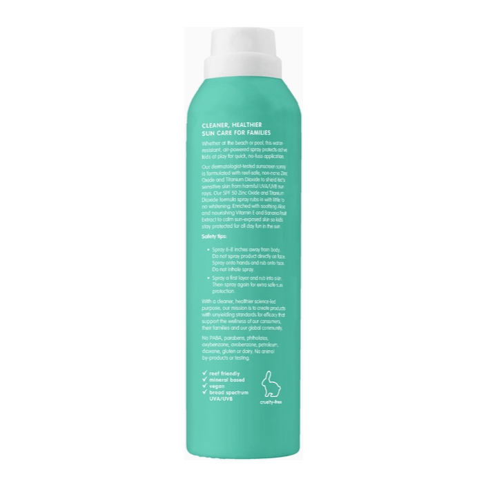 Thinkbaby Kids All Sheer Mineral Sunscreen Spray SPF 50 Sun & Insect Protection ThinkBaby