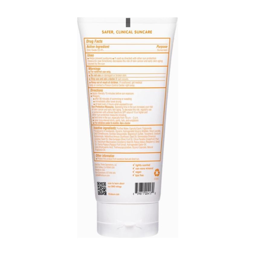 Thinkbaby Sunscreen SPF50 6 oz. Sun & Insect Protection ThinkBaby