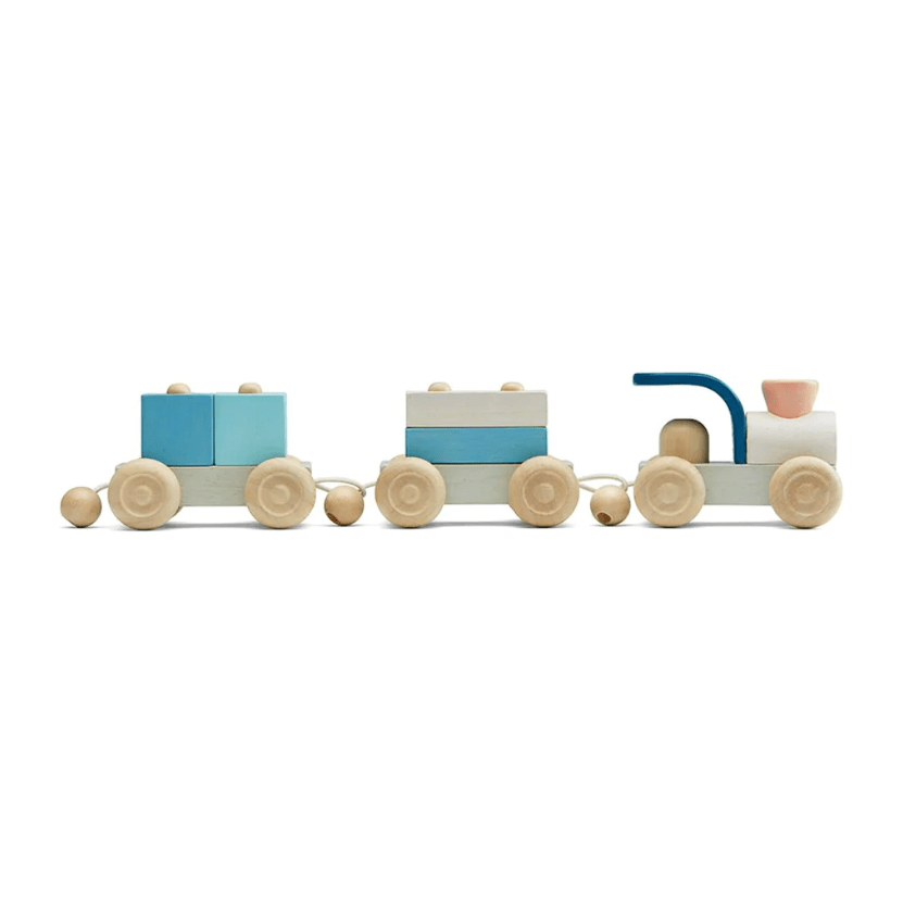 Plan Toys Stacking Train Trio Puzzle and Educational Plan Toys