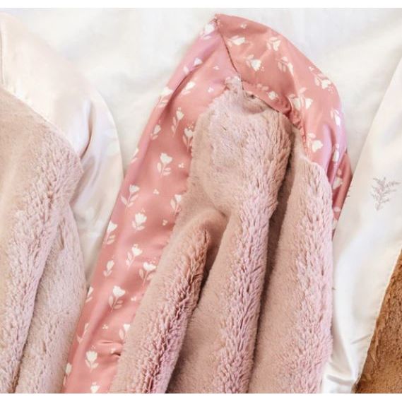 Saranoni Satin Back Mini Blankets Swaddles & Blankets Saranoni Tulip