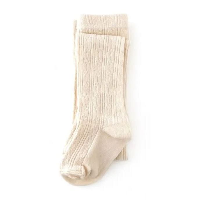 Little Stocking Co. - Vanilla Cable Knit Tights Tights Little Stocking Co.