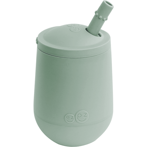 EZPZ Mini Cup + Straw Bottles & Sippies EzPz Sage