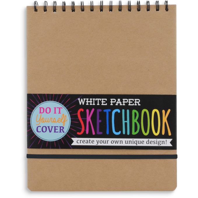 Ooly DIY Sketchbook White Paper Large Sketchbook Ooly   