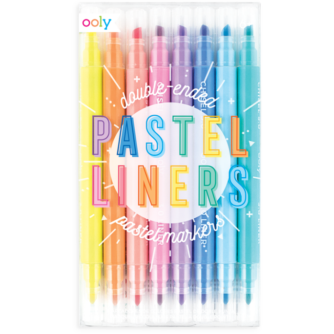 Ooly Pastel Liners Double-Ended Markers Ooly   