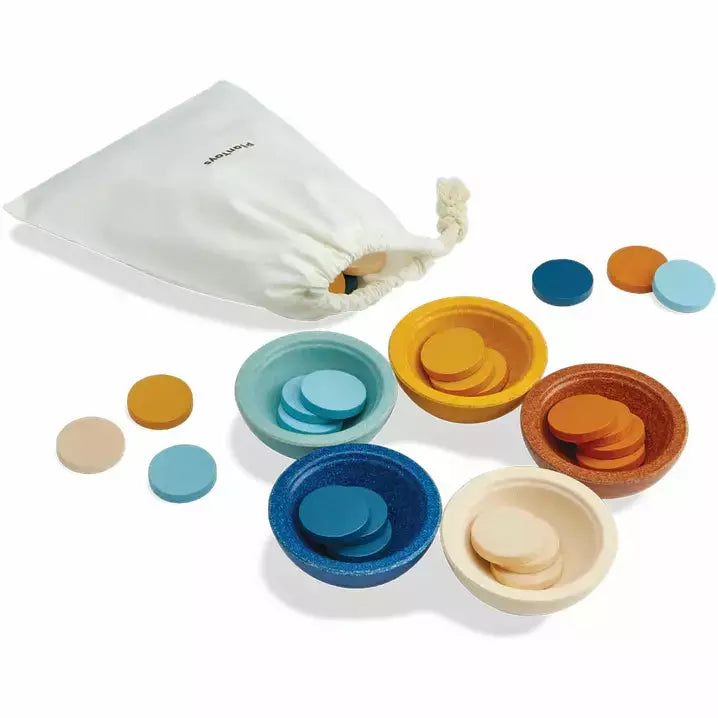 Plan Toys Sort & Count Cups - Orchard Puzzle and Educational Plan Toys