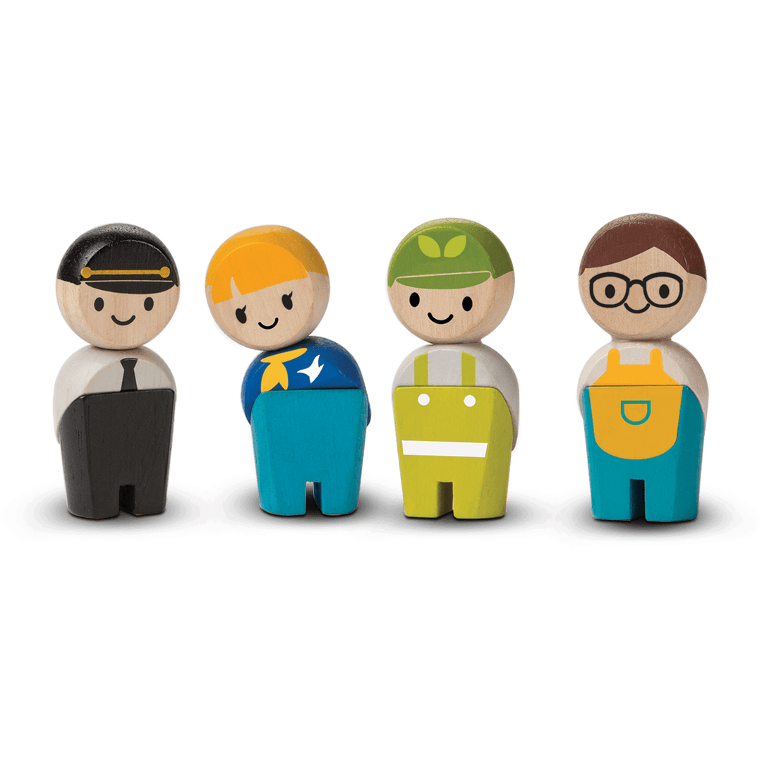 Plan Toys Service Crew Dollhouses and Access. Plan Toys