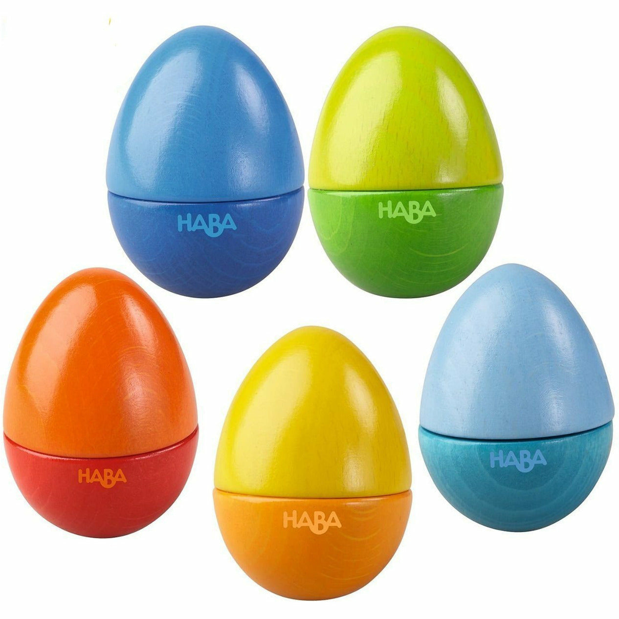 HABA 2点セット HABA Musical Eggs - Wooden Sound Toys for Toddlers – The Natural