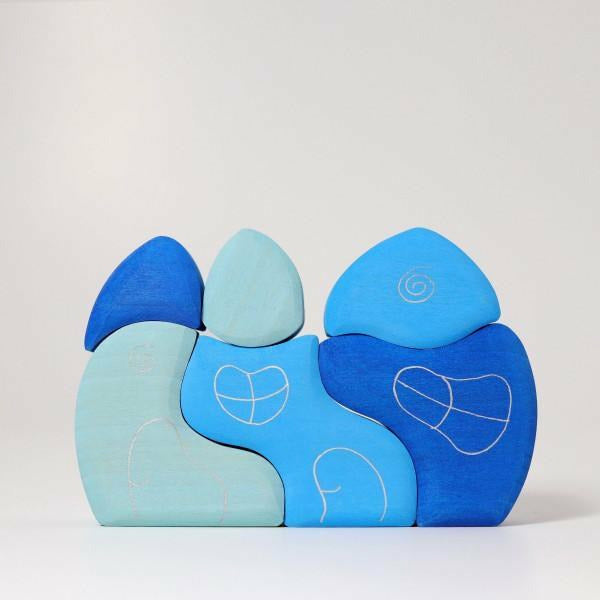 Grimm's Wave Houses Wooden Toys Grimm's