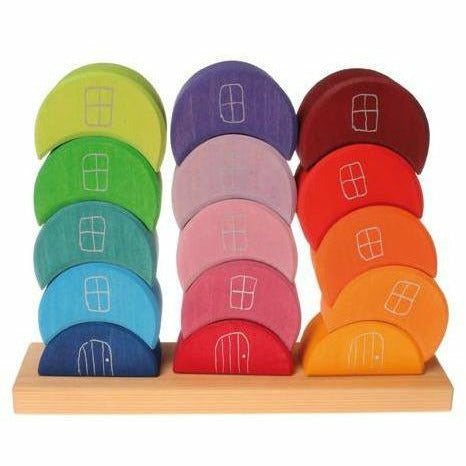 Grimm's Piling Game Moon Houses Puzzles & Mazes Grimm's