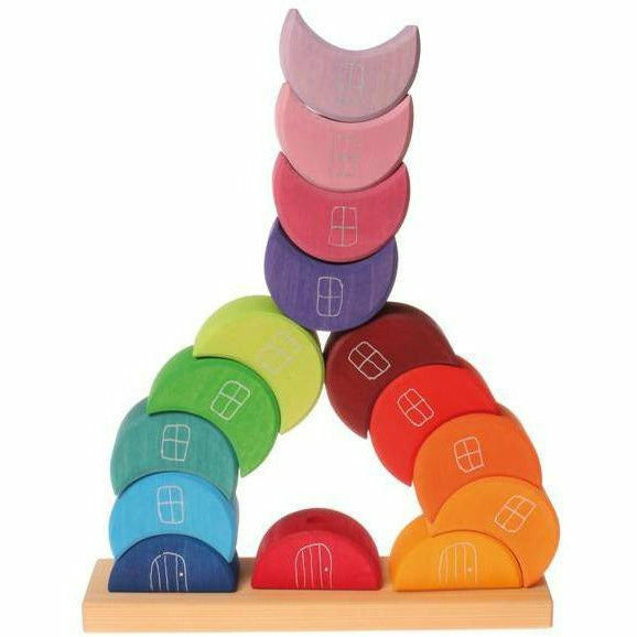 Grimm's Piling Game Moon Houses Puzzles & Mazes Grimm's